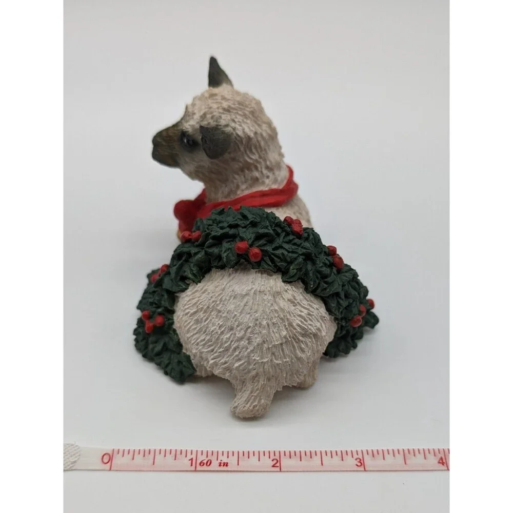 Silver Deer Tom Rubel Christmas Animal Figurine Lamb Wreath Holiday Winter